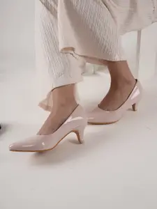 DressBerry Pointed Toe Kitten Heel Pumps