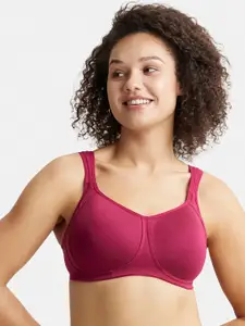 Jockey Wirefree Padded Cotton Full Coverage Plus Size Bra with Broad Wings-FE78