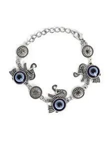 EL REGALO Tribal Evil Eye & Elephant Charm Anklet