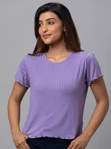 Globus Women Round Neck Short Sleeve Pure Cotton T-shirt