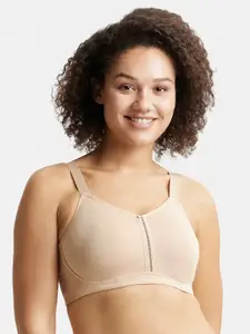 Jockey Wirefree Non Padded Cotton Full Coverage Plus Size Bra with Broad Wings-ES27