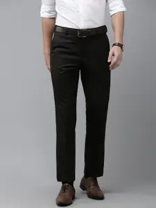 Park Avenue Men Solid Smart Fit Formal Trousers