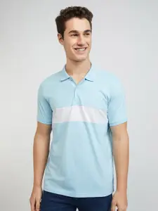 Park Avenue Cotton Rich Striped Polo Collar Slim Fit T-shirt