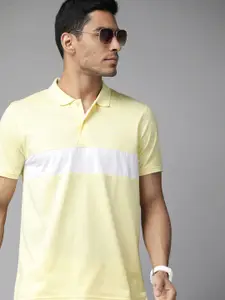 Park Avenue Cotton Rich Striped Polo Collar Slim Fit T-shirt