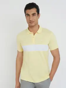 Park Avenue Cotton Rich Striped Polo Collar Slim Fit T-shirt