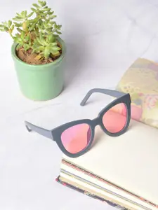 HAUTE SAUCE by  Campus Sutra Women Cateye Sunglasses with Polarised Lens