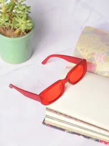 HAUTE SAUCE by  Campus Sutra HAUTE SAUCE by Campus Sutra Rectangle Sunglasses with UV Protected Lens SUM23_HSSG1010