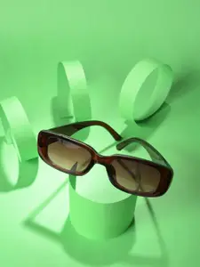 HAUTE SAUCE by  Campus Sutra Women Rectangle Sunglasses with Polarised Lens