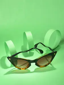 HAUTE SAUCE by  Campus Sutra HAUTE SAUCE by Campus Sutra Women Cateye Sunglasses with UV Protected Lens SUM23_HSSG1049