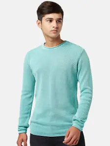 Coolsters by Pantaloons Boys Open Knit Self Design Acrylic Pullover