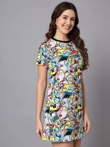The Dry State Conversational Printed Cotton Sheath Dress