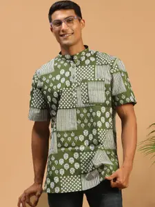 VASTRAMAY Ethnic Motifs Printed Sustainable Kurta