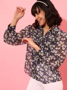 STREET 9 Floral Printed Casual Shirt