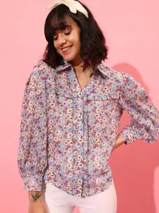 STREET 9 Floral Printed Casual Shirt