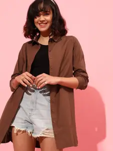 STREET 9 Spread Collar Boxy Fit Casual Shirt