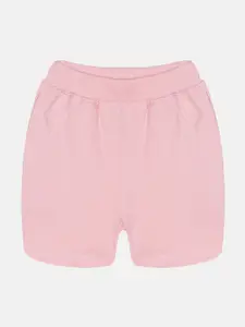 KiddoPanti Girls Mid-Rise Pure Cotton Sports Shorts