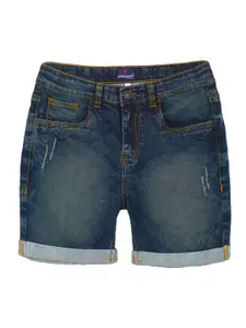 KiddoPanti Boys Denim Distressed Rollup Shorts