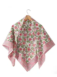 HANDICRAFT PALACE Women Floral Printed Cotton Scarf