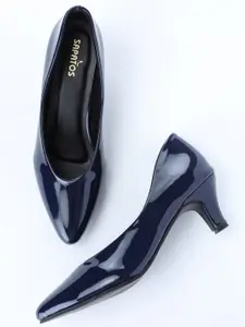 SAPATOS Pointed Toe Kitten Pumps