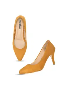 SAPATOS Women Pointed Toe Suede Pumps