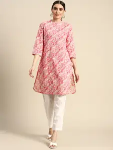 Anouk Pure Cotton Paisley Printed Kurta