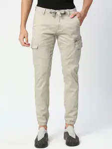 beevee Men Relaxed Tapered Fit Easy Wash Jogger