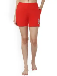 DYCA Women Mid-Rise Cotton Lounge Shorts