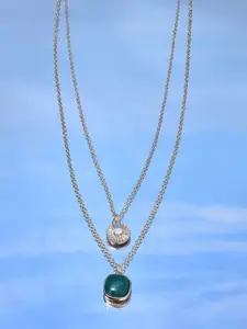 AMI Gold-Plated Contemporary Layered Necklace