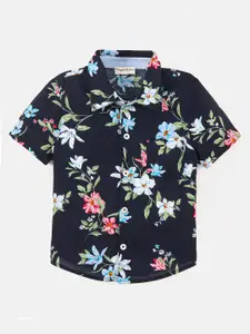 CrayonFlakes Boys Floral Printed Casual Shirt