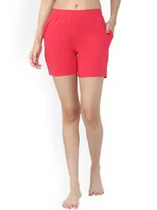 DYCA Women Mid-Rise Cotton Lounge Shorts