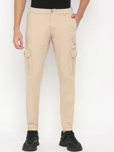 beevee Men Relaxed Tapered Fit Easy Wash Pure cotton Cargos