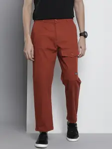 The Indian Garage Co Men Relaxed Fit Ripstop Cargo Trousers