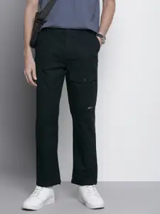 The Indian Garage Co Men Relaxed Fit Ripstop Cargo Trousers