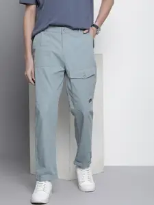 The Indian Garage Co Men Relaxed Fit Ripstop Cargo Trousers