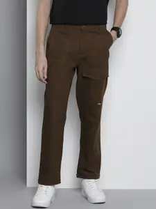 The Indian Garage Co Men Relaxed Fit Ripstop Cargo Trousers