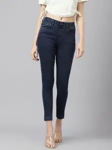 Xpose Women Slim Fit Mid Rise Cropped Jeans