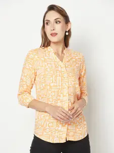 Crimsoune Club Slim Fit Printed Casual Shirt