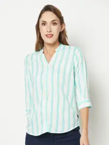 Crimsoune Club Comfort Vertical Striped Casual Shirt