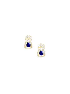 GIVA Gold-Plated Contemporary Studs Earrings