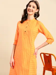Sangria Striped Jacquard Kurta