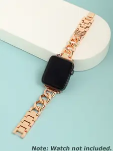 HAUTE SAUCE by  Campus Sutra Women Gold-Plated Stainless-Steel Apple Watch Straps