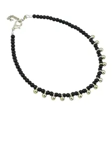 ahilya 92.5 Sterling-Silver Silver-Plated Beaded Anklet