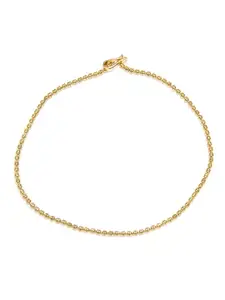 ahilya 92.5 Sterling Silver & Gold-Plated Beaded Anklet