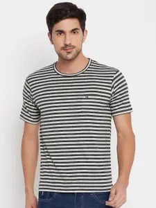 NEVA Striped Round Neck T-shirt