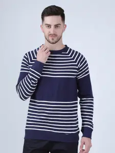 PAUSE SPORT Striped Fleece Sweatshirt