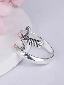 GIVA Men 925 Sterling Silver Rhodium-Plated Adjustable Finger Ring