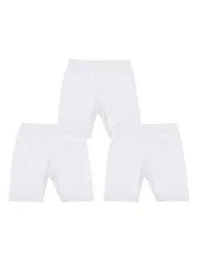 Bodycare Kids Girls Pack Of 3 Mid Rise Pure Cotton Shorts