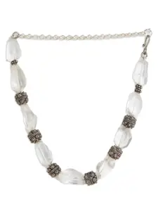 ahilya Sterling Silver Silver-Plated Necklace