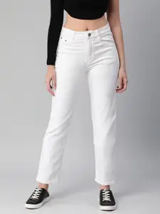 ADBUCKS Straight Fit High-Rise Stretchable Jeans
