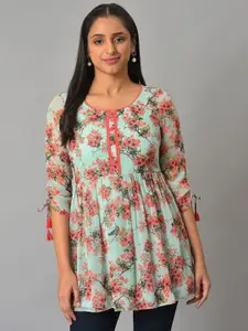 AURELIA Floral Printed Empire Kurti
